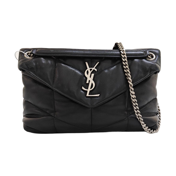PUFFER Small Quilted Lambskin Black