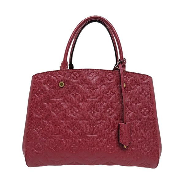 MONTAIGNE MM Monogram Calfskin Red