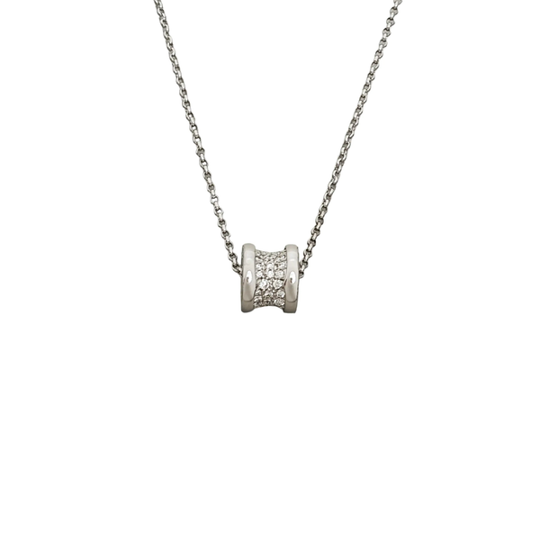 Collar B.ZERO1 de oro blanco de 18k