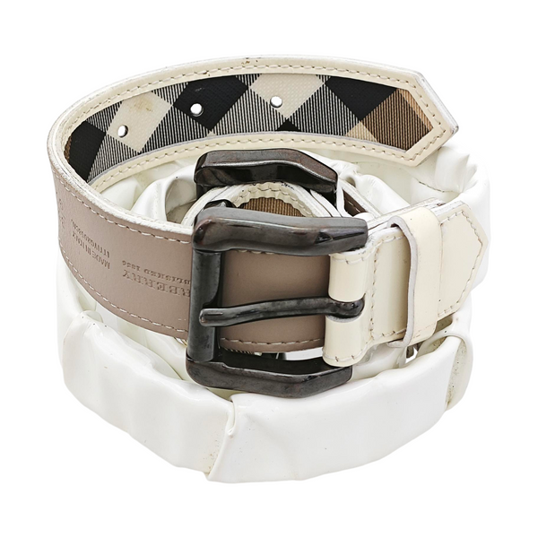Leather Belt White