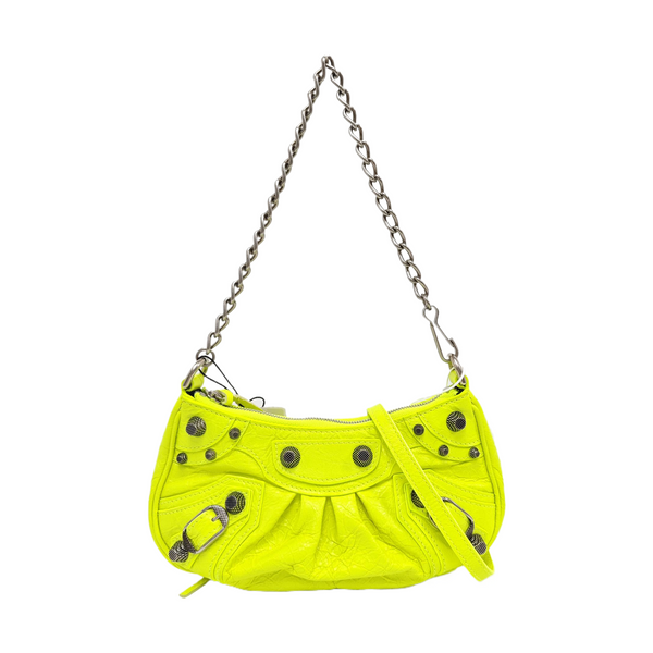 Le Cagole Mini Calfskin Green
