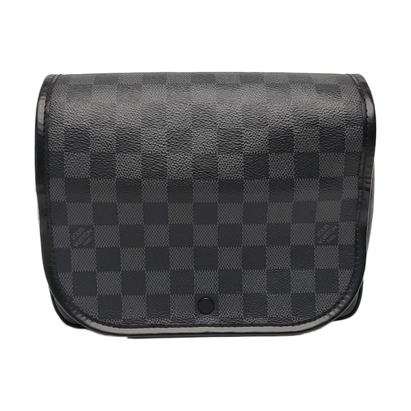 TOILETRY Damier Graphite Coated Canvas Gray