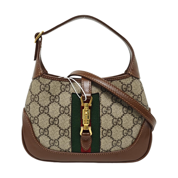 Jackie 1961 Mini Monogram Coated Canvas Beige