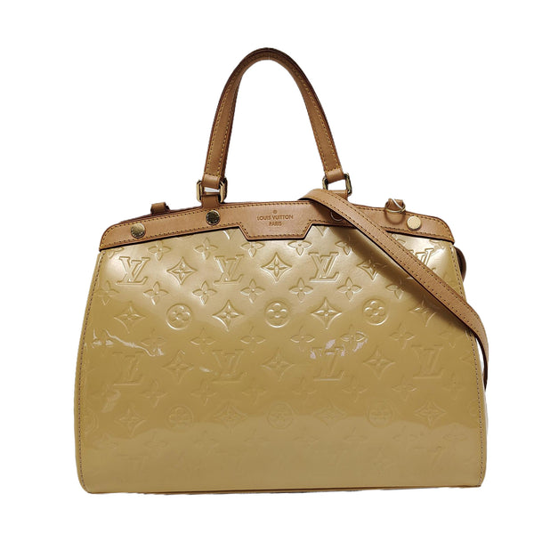 BREA MM Monogram Patent Leather Yellow