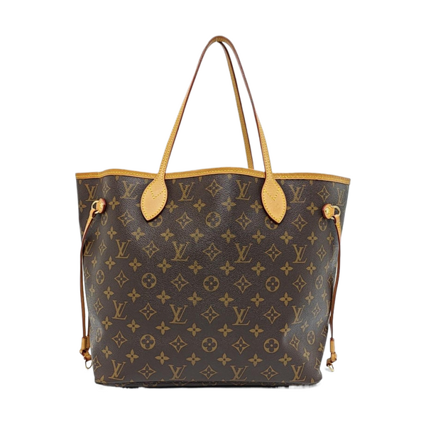 NEVERFULL MM Monogram Coated Canvas Brown
