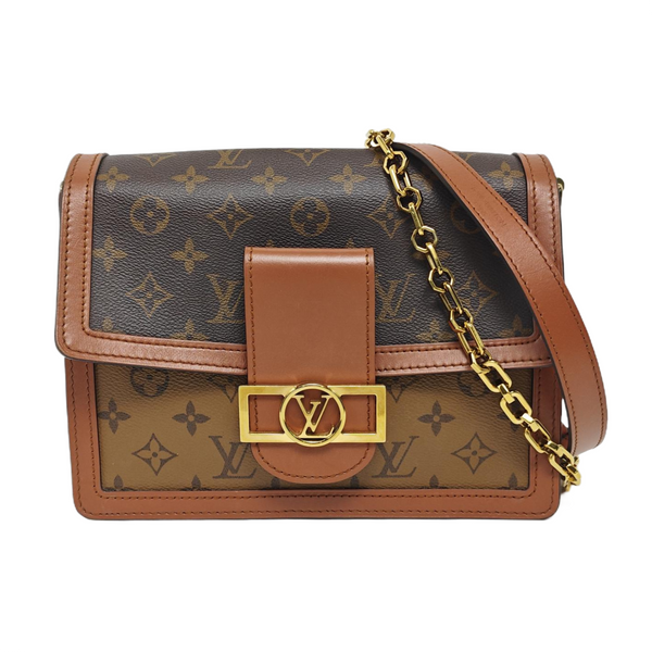 DAUPHINE MM Monogram Coated Canvas Brown