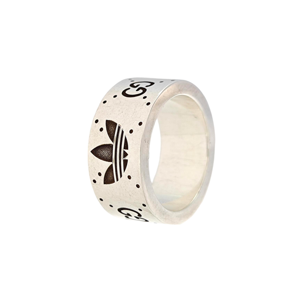 Adidas X Gucci 925 Sterling Silver Ring HK 12