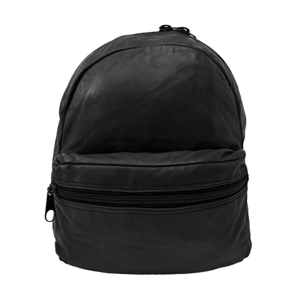 Leather Backpack Black