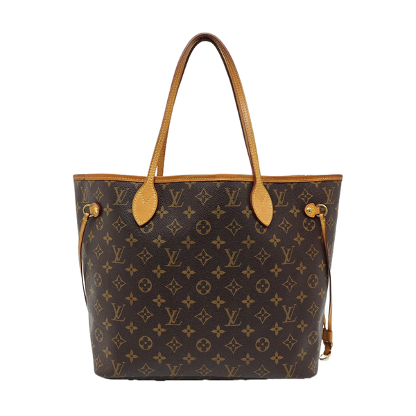 NEVERFULL MM Monogram Coated Canvas Brown
