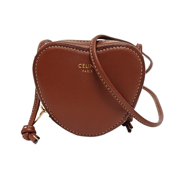 Calfskin Shoulder Bag Brown