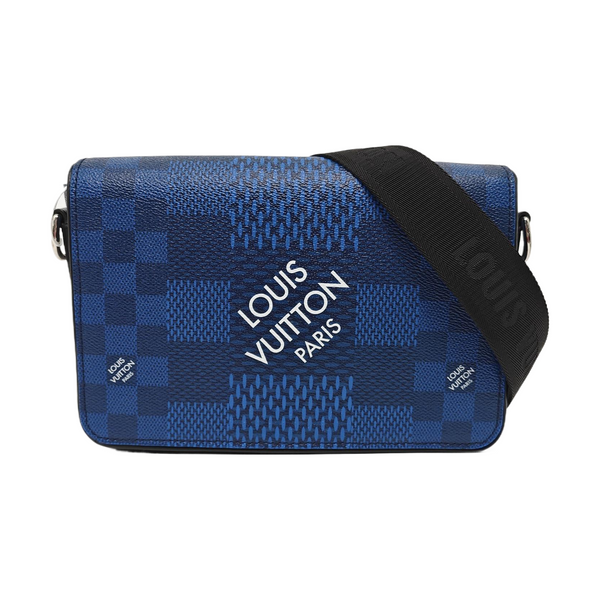 STUDIO Damier Coated Canvas Blue