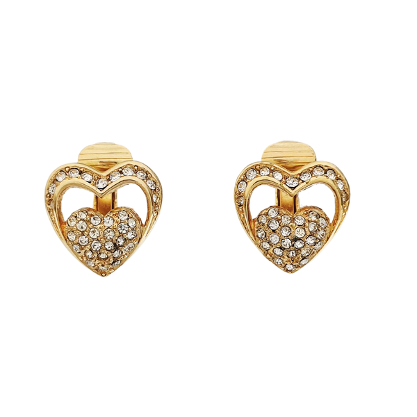 Metal Gold Clip On Earrings