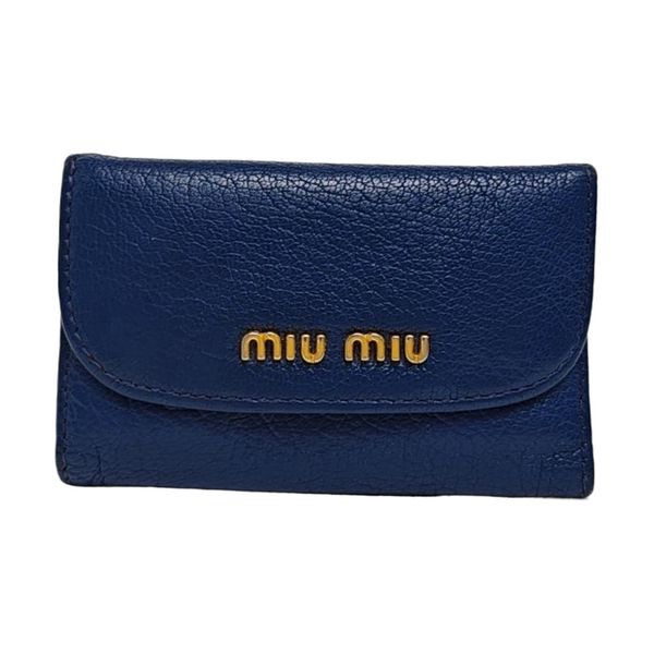 Calfskin Key Pouch Blue