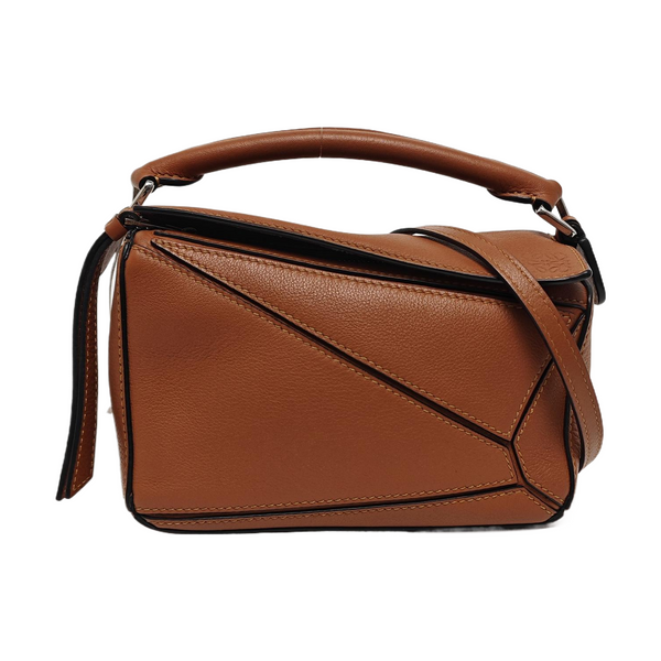 Authenticated pre-owned Puzzle Mini Calfskin Brown - Crossbody Bag at Looply
