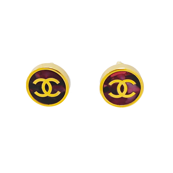 Metal Multicolor Stud Earrings