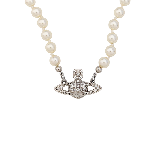 Faux Pearl White Necklace
