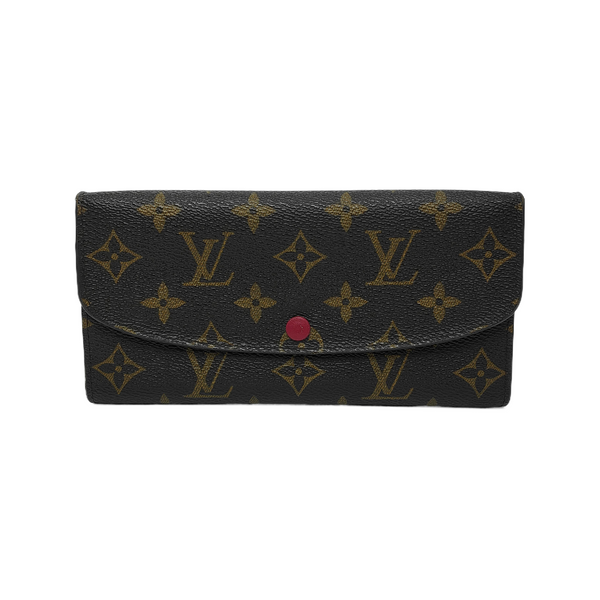 EMILIE Monogram Coated Canvas Brown Wallet