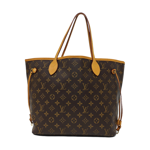 NEVERFULL MM Monogram Coated Canvas Brown