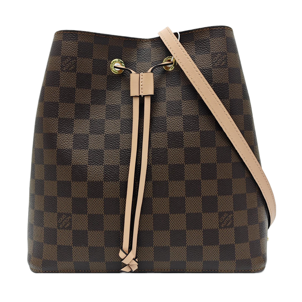 NÉONOÉ MM Damier Ebene Coated Canvas Brown