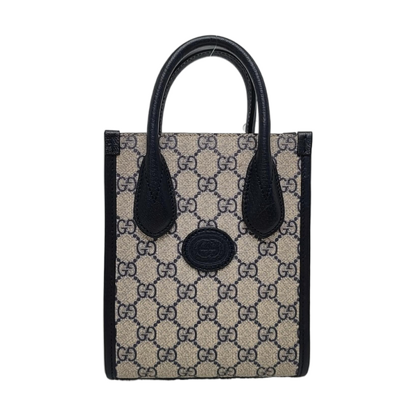 Retro Mini Monogram Coated Canvas Beige