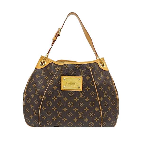 GALLIERA PM Monogram Coated Canvas Brown