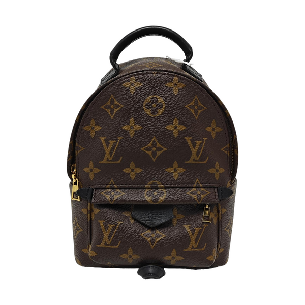 PALM SPRINGS Mini Monogram Coated Canvas Brown