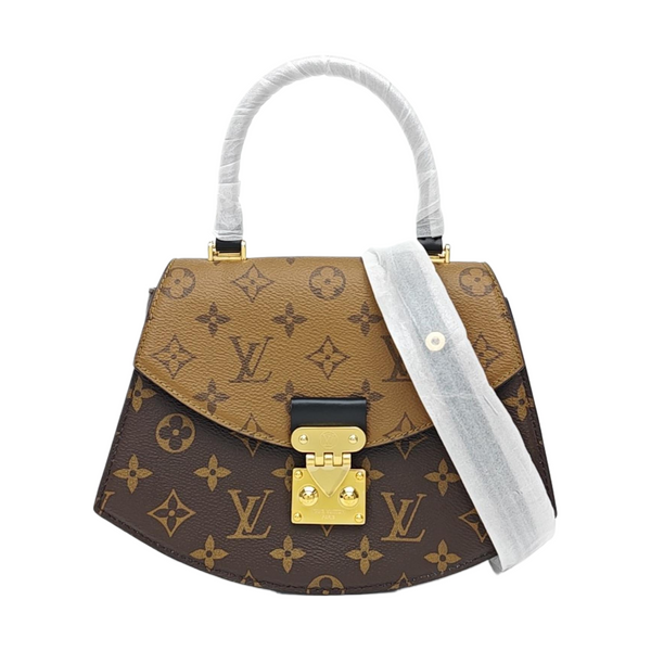Monogram Coated Canvas Shoulder Bag Super Mini Brown