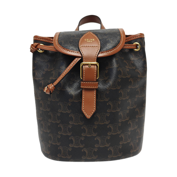 TRIOMPHE Mini Coated Canvas Brown