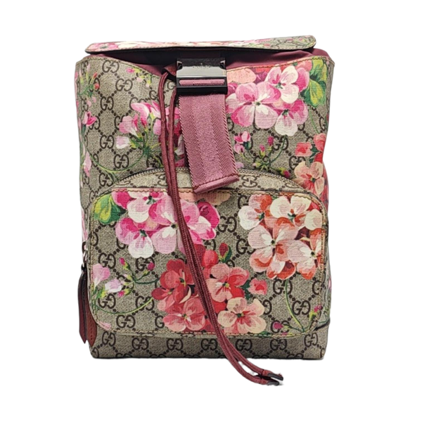 GG Blooms Coated Canvas Black
