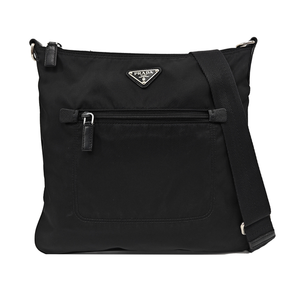 Nylon Shoulder Bag Black