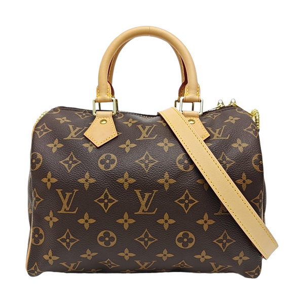 SPEEDY 25 Monogram Coated Canvas Brown
