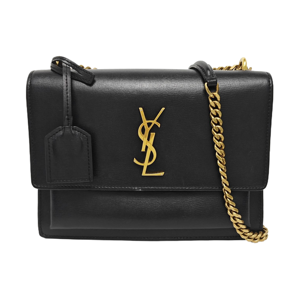 SUNSET Medium Calfskin Black