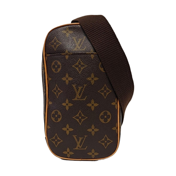 GANGE Monogram Coated Canvas Brown