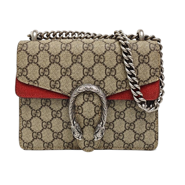 Dionysus Mini Monogram Coated Canvas Beige