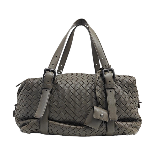 Lambskin Top Handle Bag Green