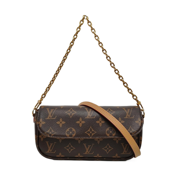 IVY Monogram Coated Canvas Brown