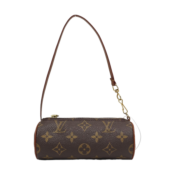 PAPILLON Mini Monogram Coated Canvas Brown