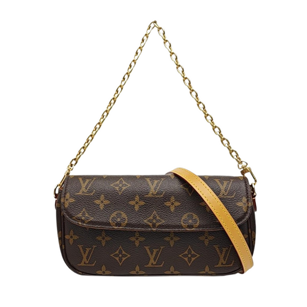 IVY Monogram Coated Canvas Brown