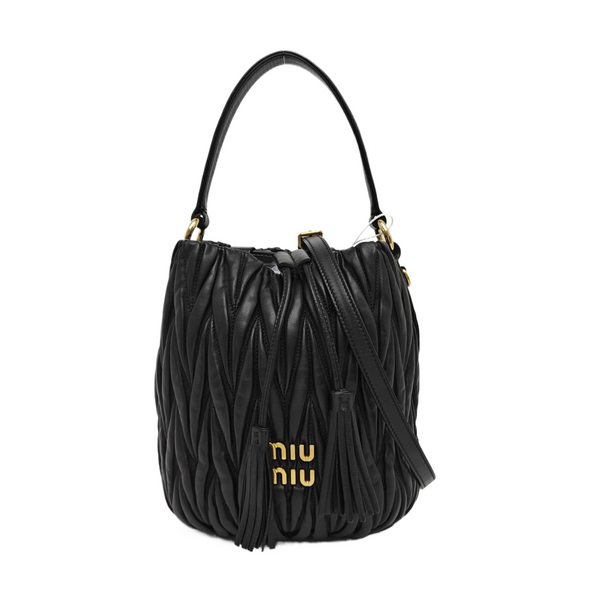 Matelassé Lambskin Black