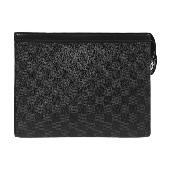 Pochette Voyag MM Monogram Coated Canvas Black