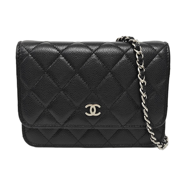 WOC Quilted Grained Calfskin Black