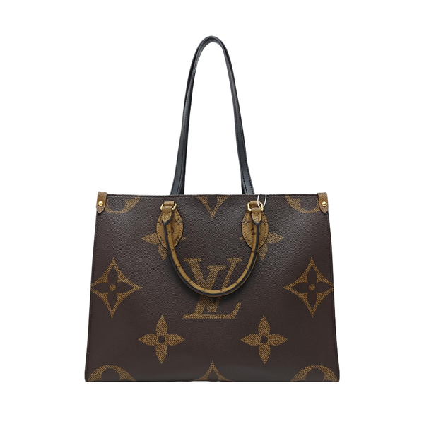 ONTHEGO MM Monogram Coated Canvas Brown