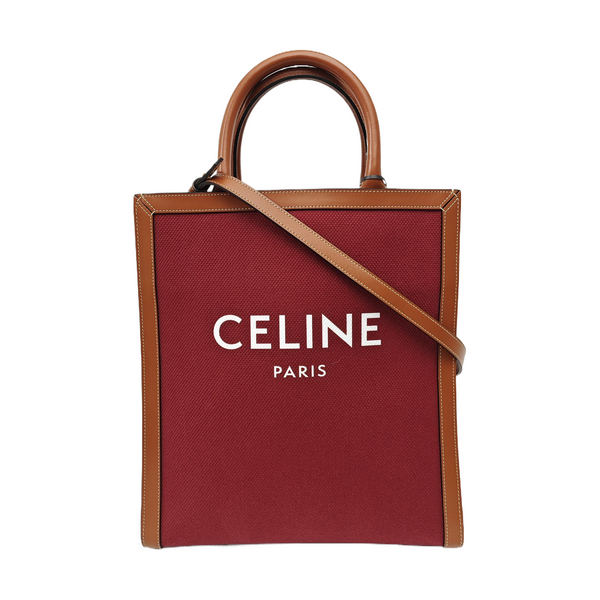 CABAS CELINE Small Canvas Red