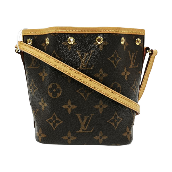NÉONOÉ Nano Monogram Coated Canvas Brown