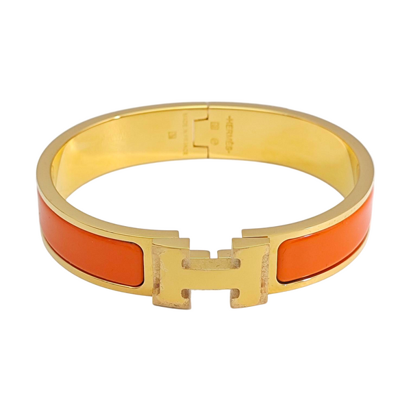 Clic H Metal Gold Bangle