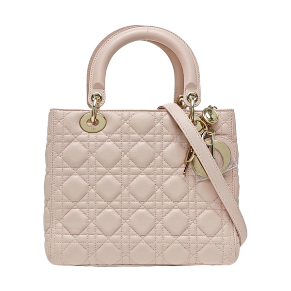 Lady Dior Medium Cannage Lambskin Pink