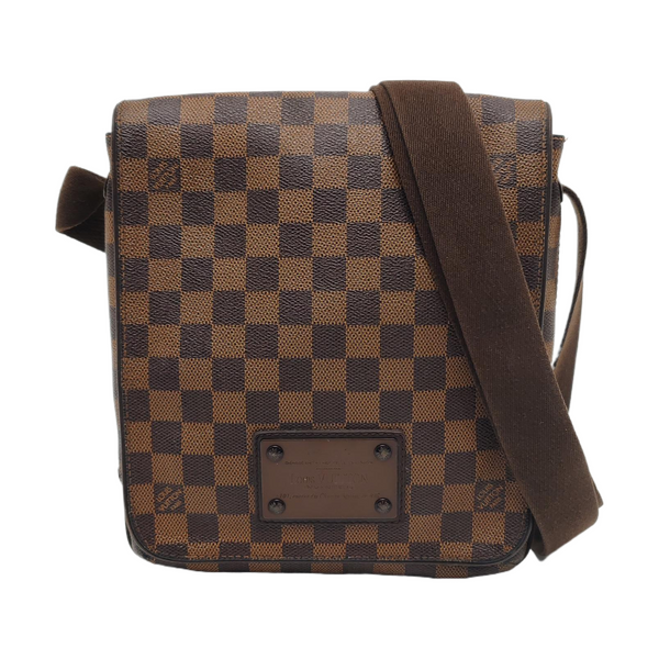 BROOKLYN PM Damier Ebene Coated Canvas Brown
