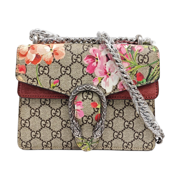 Dionysus Mini Monogram Coated Canvas Beige