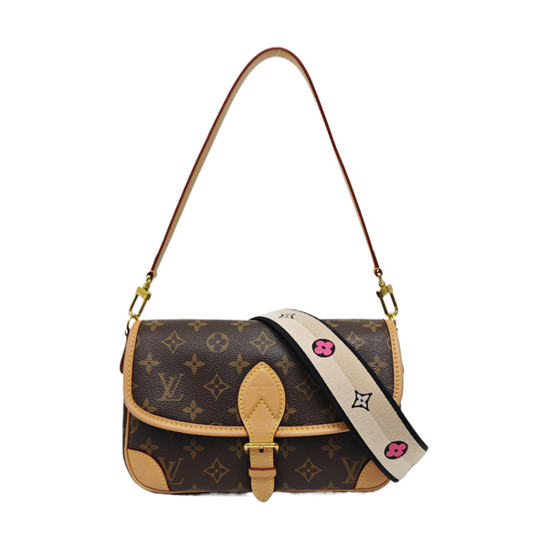 DIANE Monogram Coated Canvas Brown