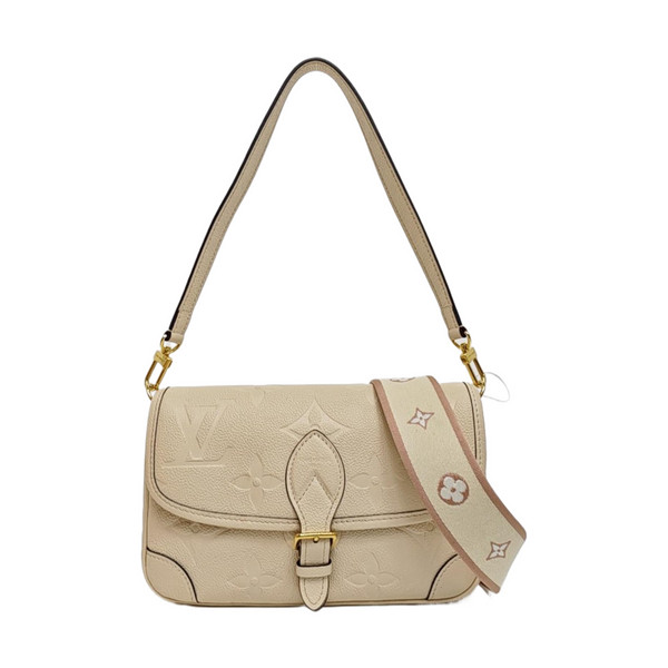 DIANE Monogram Calfskin Beige